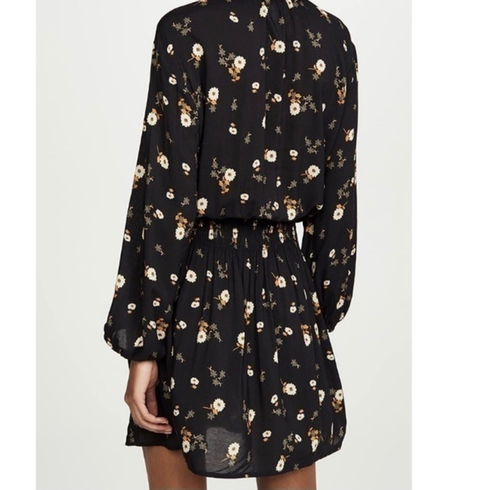 Velvet by Graham & Spencer Black Dress with Yellow Floral Pattern - Picture 3 of 11